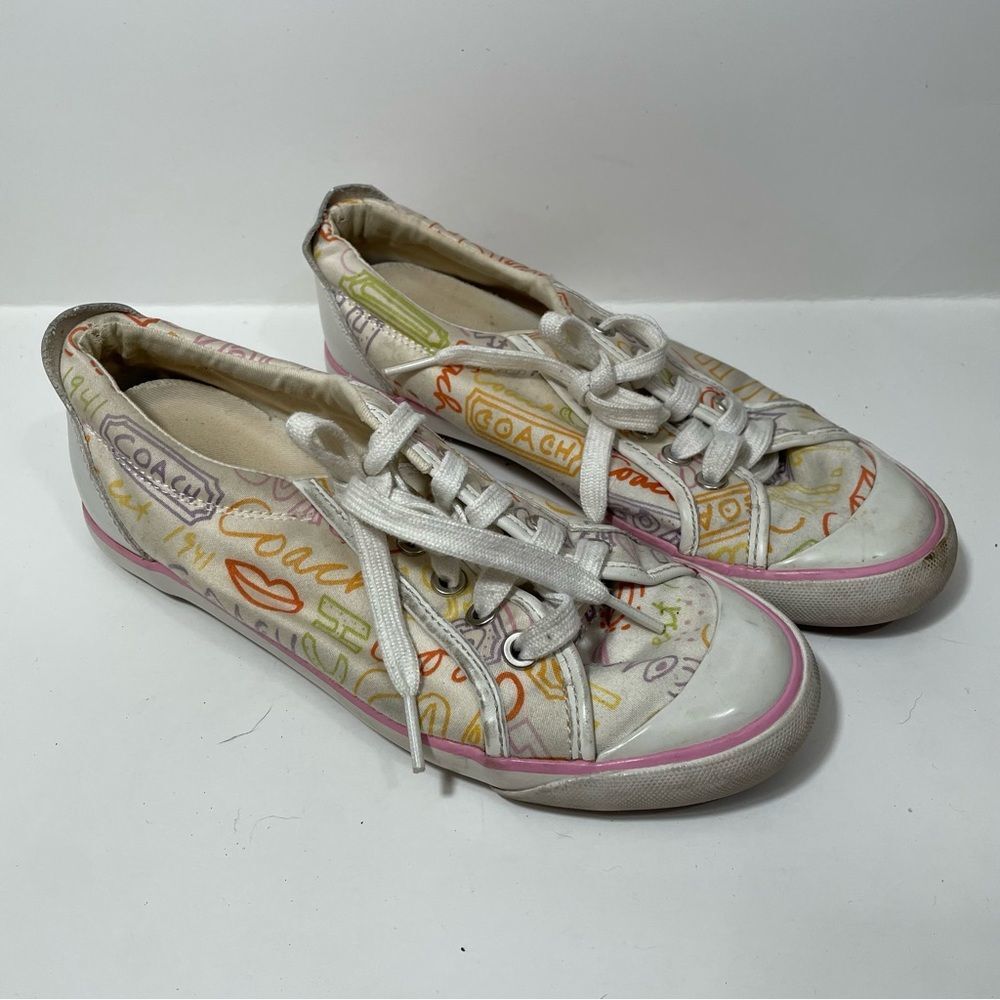 Coach Barrette Retro Graphic Printed Sneakers - Picture 2 of 8